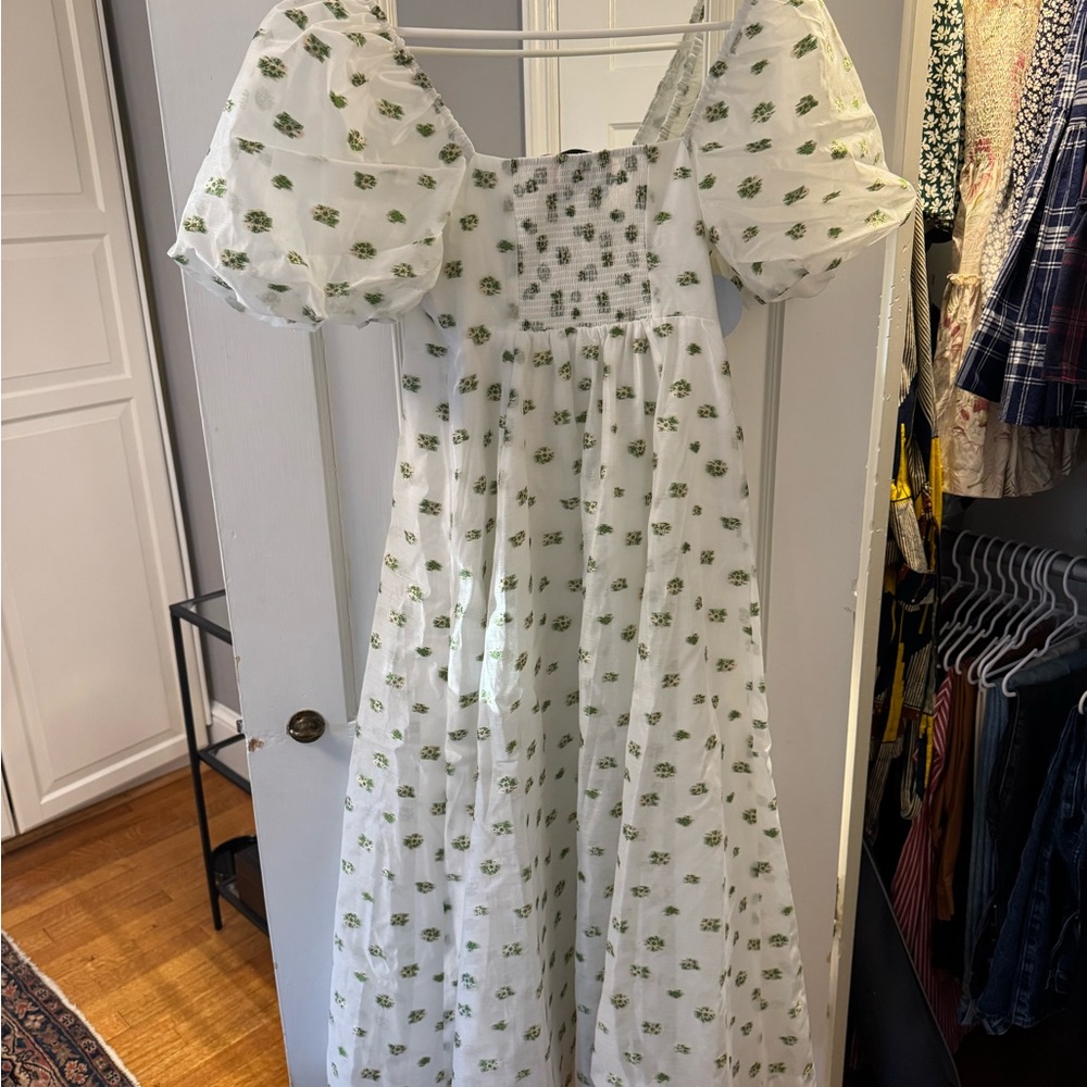 Hill house Matilda dress floral organza jacquard size small - Picture 2 of 6
